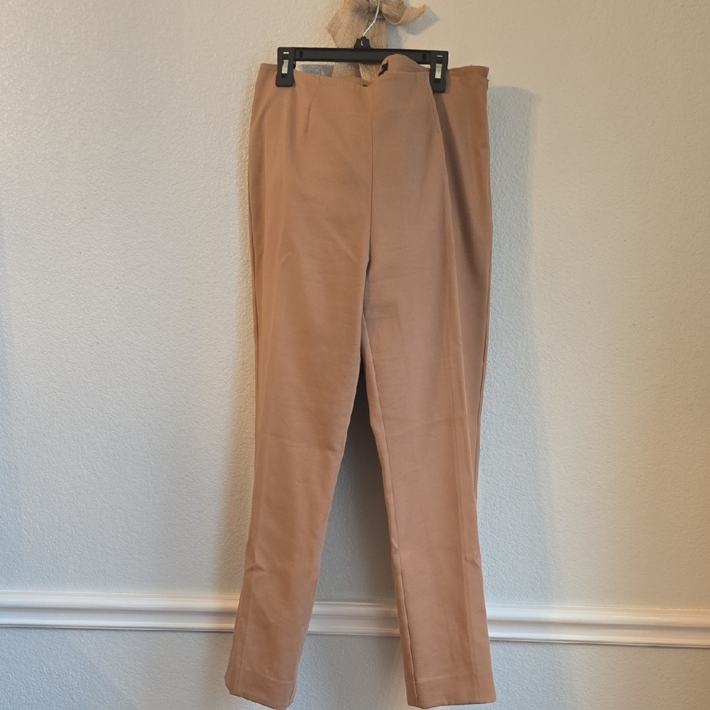 Luxe Women's Khaki Career Chinos Sz12